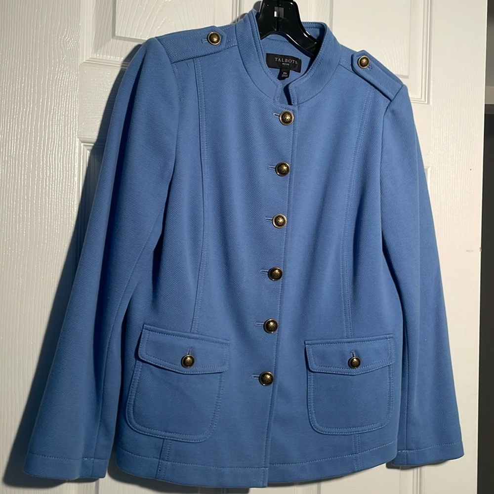 Cornflower Blue Talbots blazer / jacket